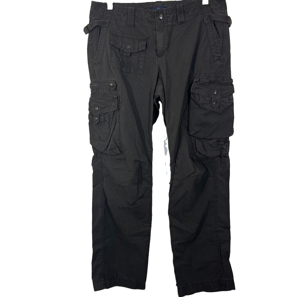 Gap Y2K Low Rise Cargo Ankle Pant Womens 6 Brown/Green Cotton Utility